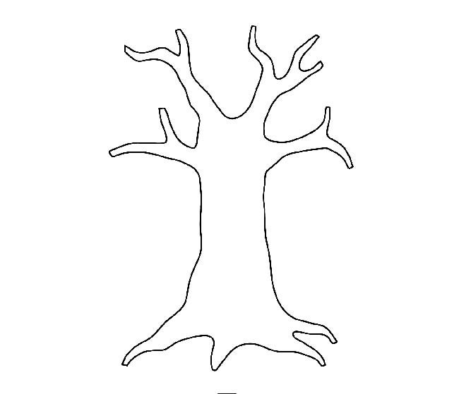 没有叶子的大树简笔画图片