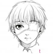 东京食尸鬼金木研人物简笔画