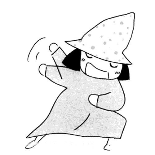 各种形象的巫婆简笔画图片