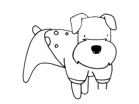 雪纳瑞简笔画图片