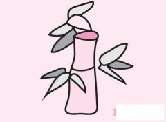 春天竹子怎么画 彩色竹子简笔画画法步骤教程