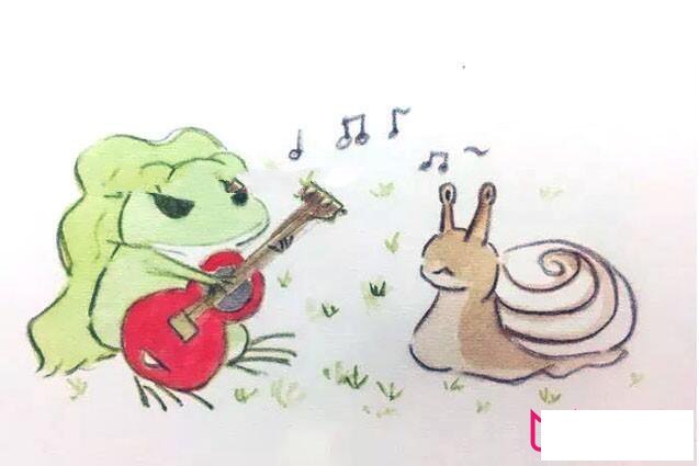 旅行青蛙简笔画图片,佛系青蛙怎么画