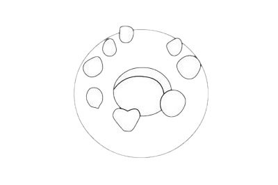 甜甜圈简笔画图片大全作品五