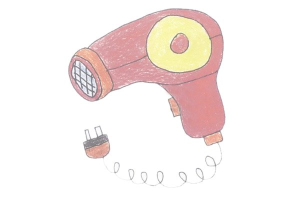 吹风机简笔画图片