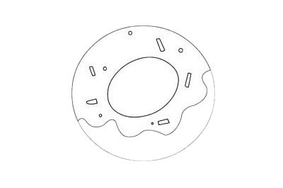 甜甜圈简笔画图片大全作品三