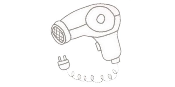 吹风机简笔画图片