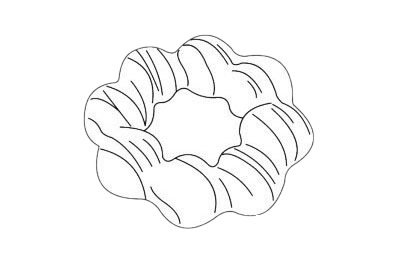 甜甜圈简笔画图片大全作品一
