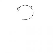 可爱土拨鼠简笔画步骤图解