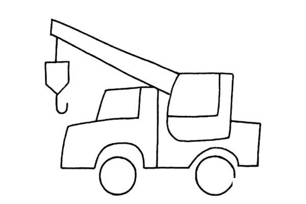 吊车简笔画图片大全