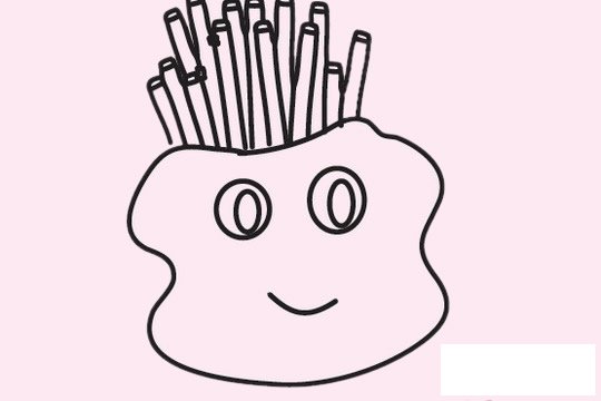 薯条简笔画图片