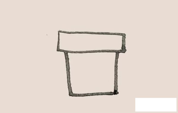 三叶草盆栽简笔画图片