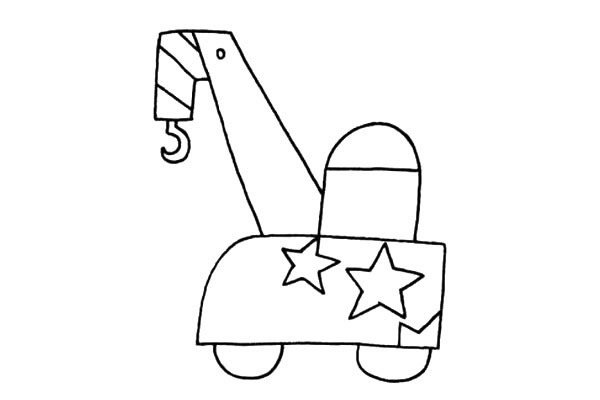 吊车简笔画图片大全