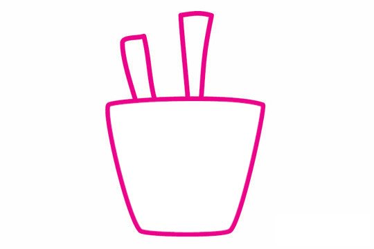 薯条简笔画图片