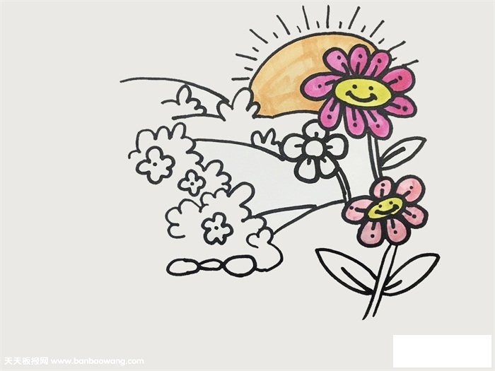 美丽的花园怎么画