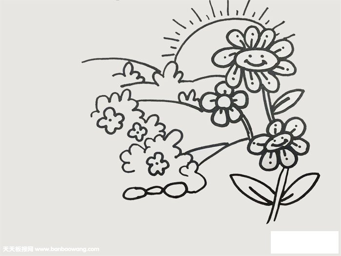 美丽的花园怎么画