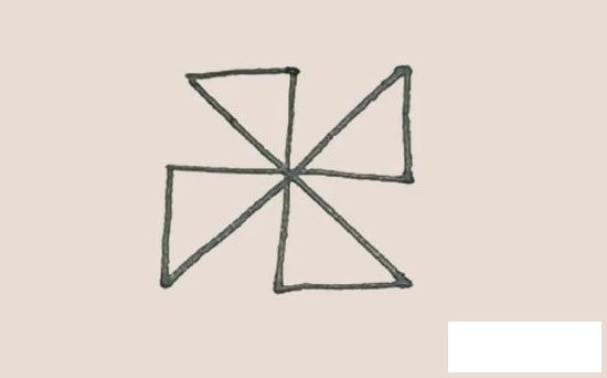 风车简笔画图片