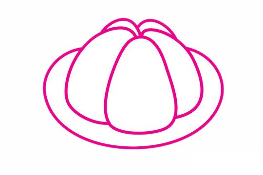 山竹简笔画图片