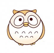 猫头鹰简笔画七步画出