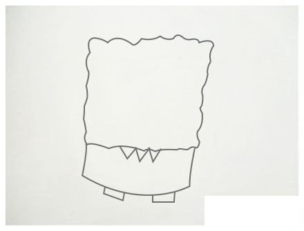 海绵宝宝简笔画步骤