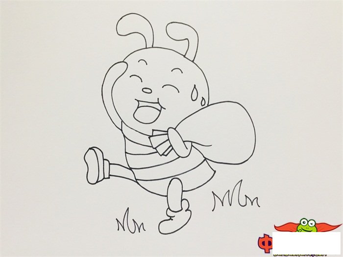 蚂蚁搬家怎么画简笔画