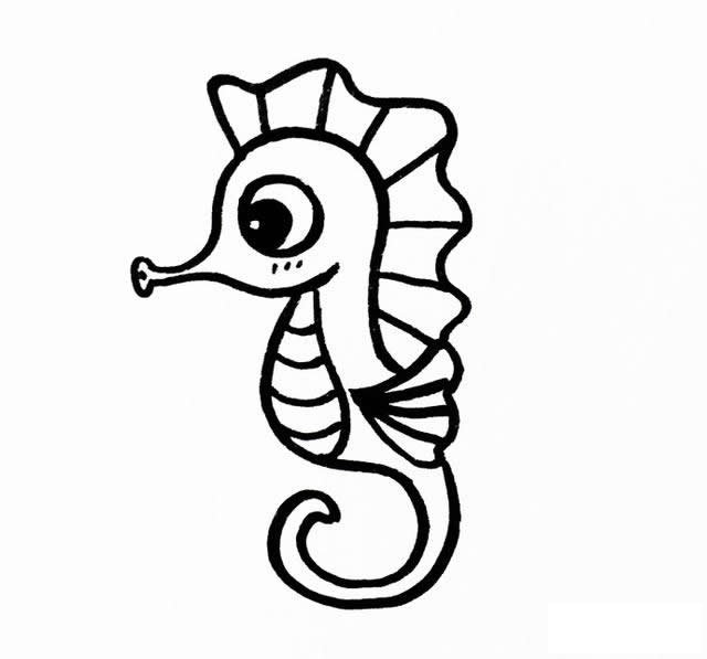海马简笔画