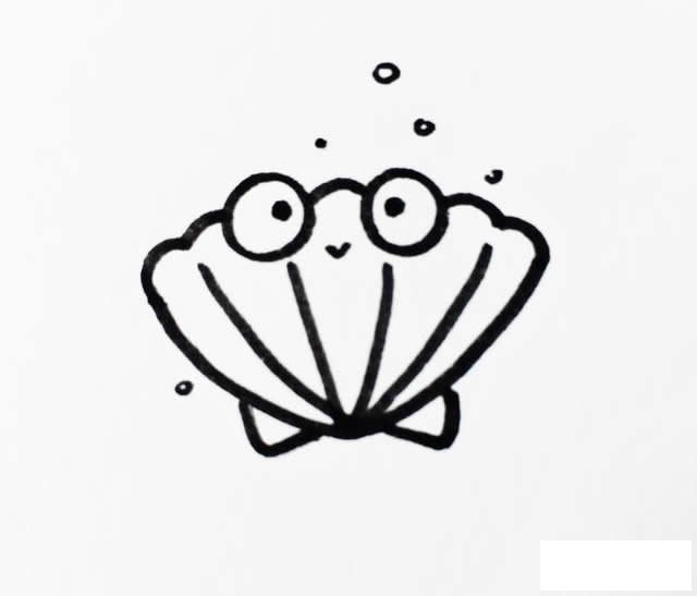 贝壳简笔画