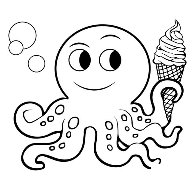 小章鱼动物简笔画步骤图片大全二