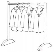晾衣架怎么画简笔画简单好看
