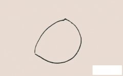 橡果简笔画的画法步骤图解教程