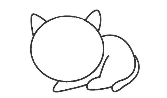 可爱的小猫咪简笔画