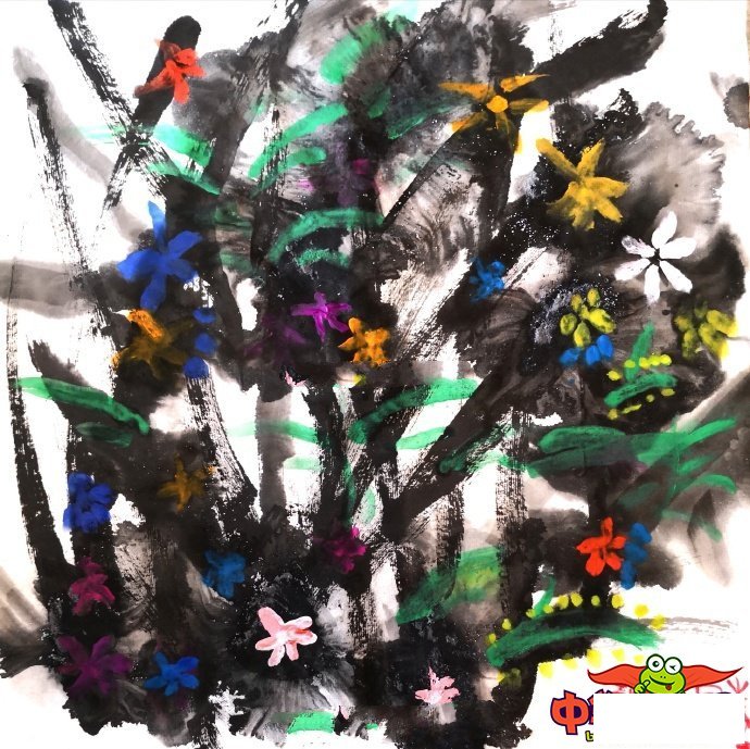 儿童画画图片大全超简单,美丽的小花们