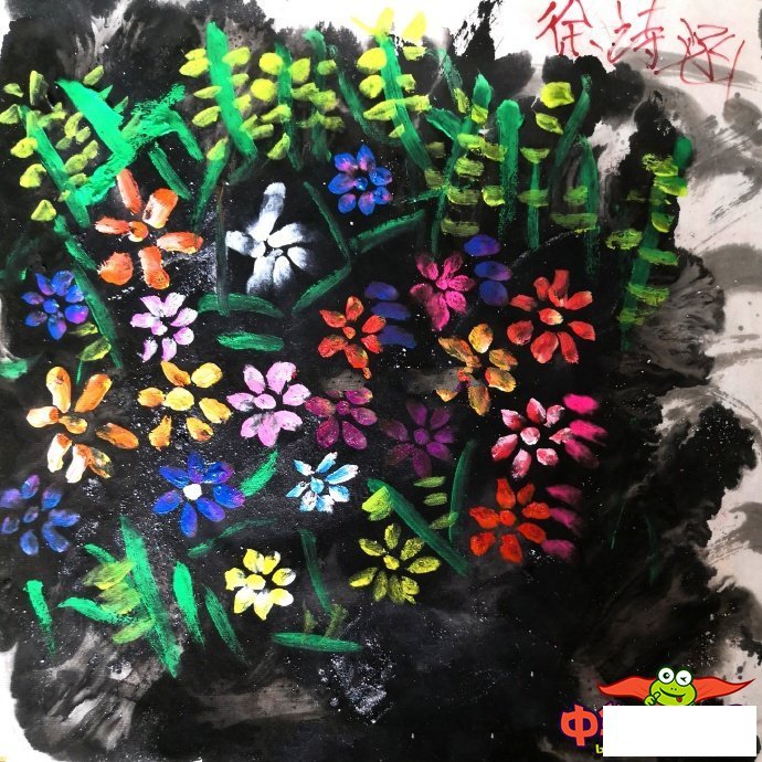 儿童画画图片大全超简单,美丽的小花们