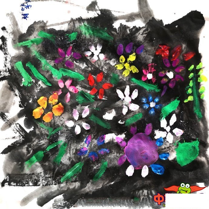 儿童画画图片大全超简单,美丽的小花们