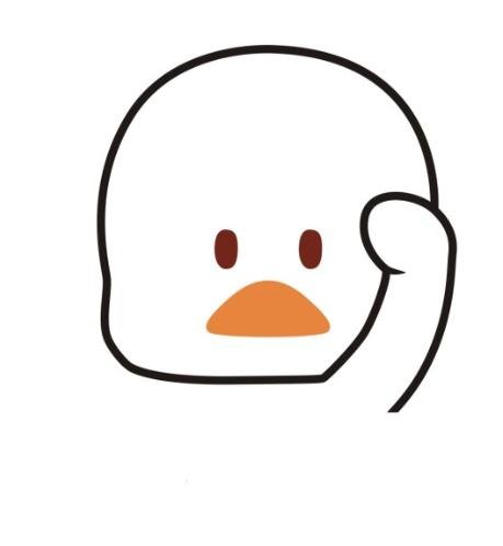 社会小黄鸭简笔画