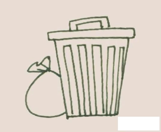 垃圾桶简笔画