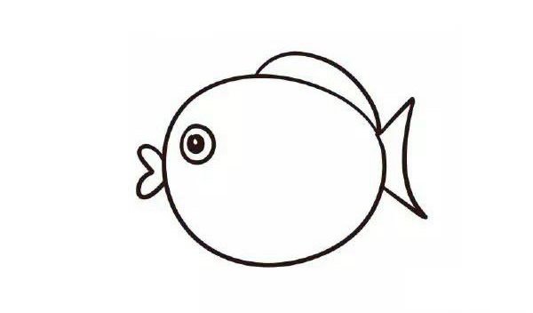 小胖鱼简笔画