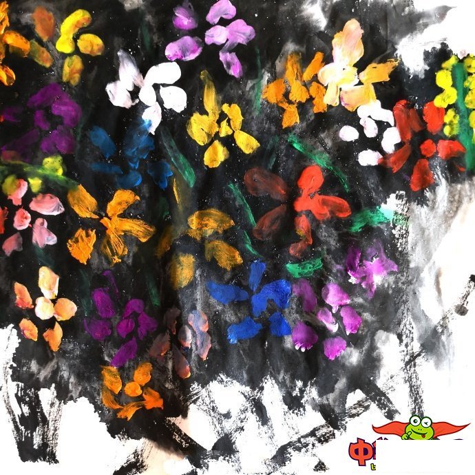 儿童画画图片大全超简单,美丽的小花们