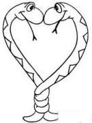 神话中的双头蛇简笔画