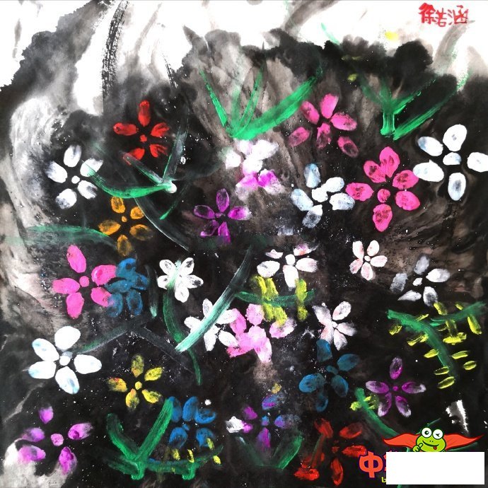 儿童画画图片大全超简单,美丽的小花们