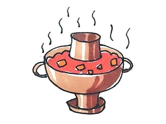 火锅简笔画