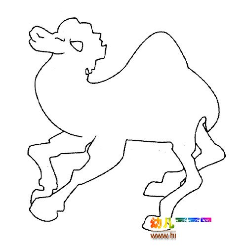 动物简笔画：一只骆驼11