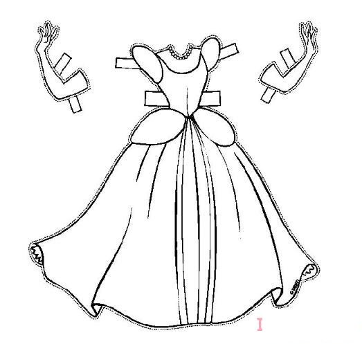 漂亮公主裙子的画法简笔画教程简单