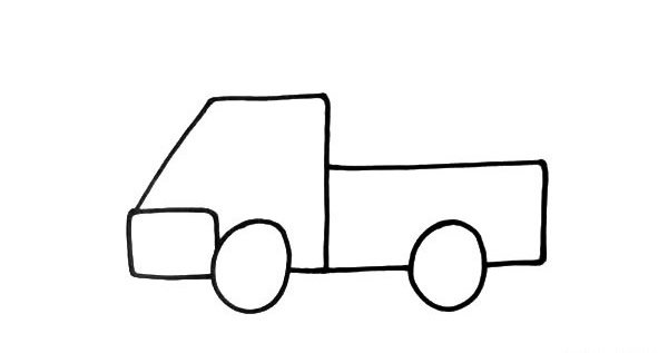 小卡车简笔画画法