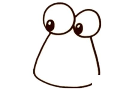 卡通小马简笔画步骤3