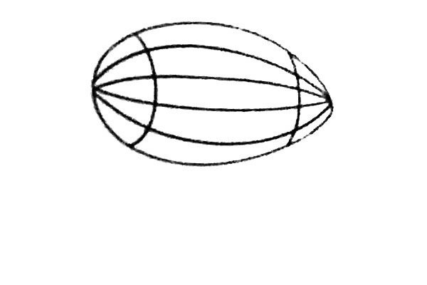 热气球飞行船/飞艇简笔画