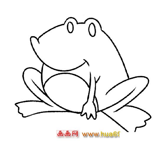 简笔画：肥胖的青蛙1