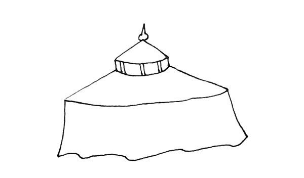 蒙古包简笔画