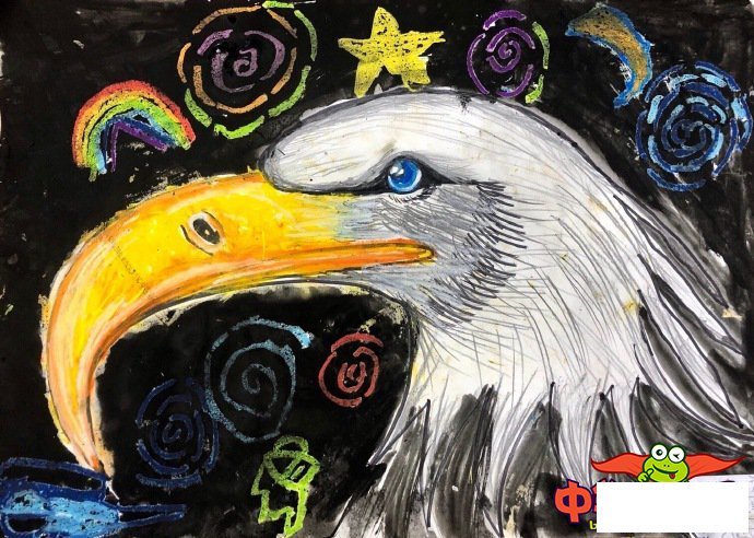 1一6年级画画图片大全,鹰