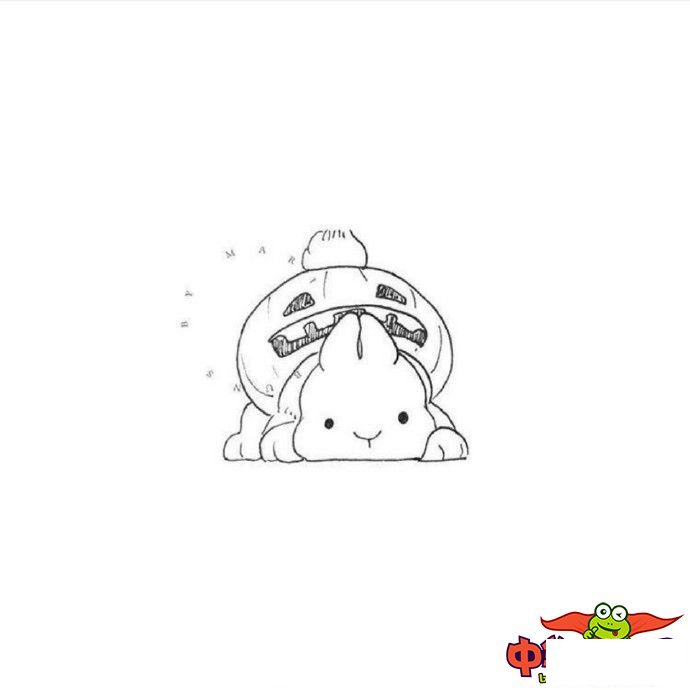 小白兔简笔画图片大全可爱,卡通可爱小白兔简笔画