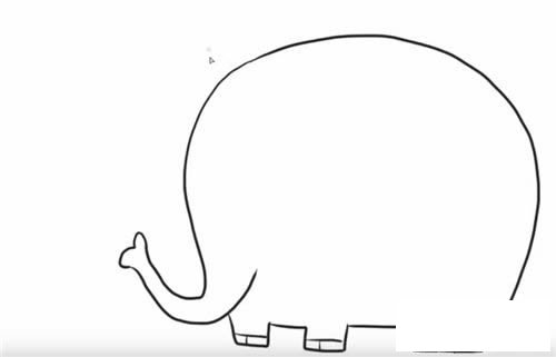 大象简笔画图片